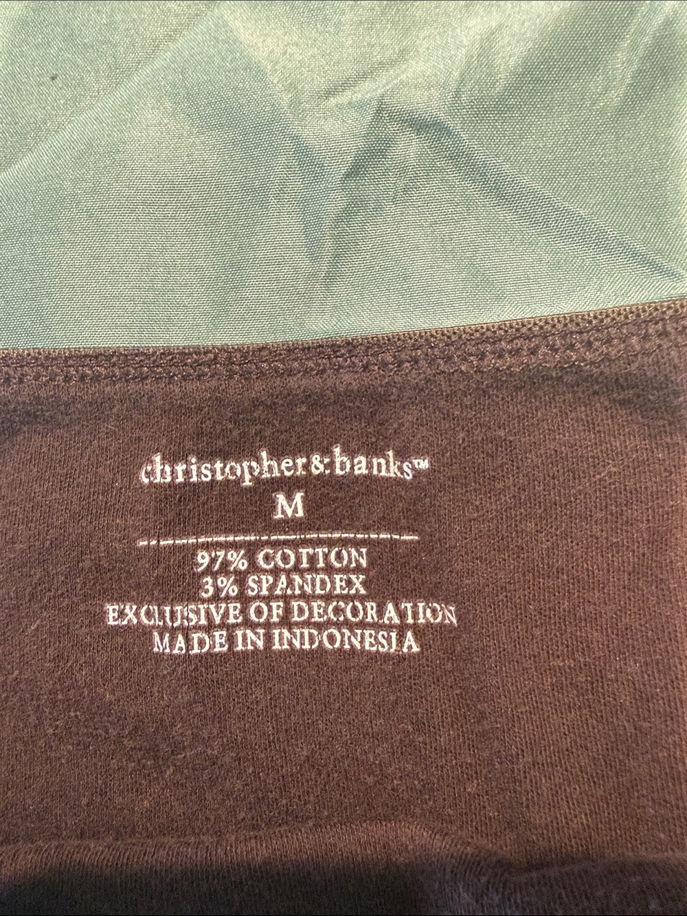 Christopher & Banks Dark Brown Sleeveless Tank Top - Picture 2 of 3
